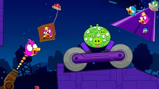 Angry Birds Cannon Collection 4 - FORCE OUT THE GIANT 100 EYES PIG TO RESCUE TEAM BIRDS SKILL GAME!