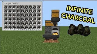 Minecraft Automatic Charcoal Farm | Minecraft Bedrock | #gameplay