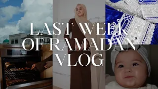 LAST WEEK OF RAMADAN VLOG ♡ | getting takeout | baby abaya + cultural clothing | salmon rice muffins