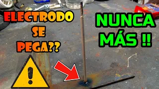 Se pega el electrodo al soldar? causas y consejos para que no ocurra.