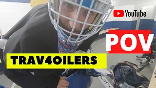 TRAV4OILERS: POV our first lesson, RVH, squaring to stick, movement speed and other GOALIE DRILLS.