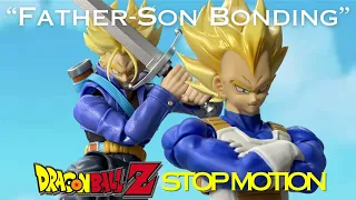 Father-Son Bonding: Future Trunks and Vegeta Battle! - Dragon Ball Z Stop Motion