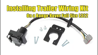 Atlantic British Presents: Installing Trailer Wiring Kit On For Range Rover Full Size L322