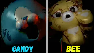 Poppy playtime Chapter 3 - Cat Bee Jumpscare vs Candy Cat Jumpscare