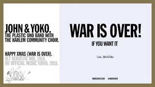 HAPPY XMAS (War Is Over) (New Alt Acoustic Mix 2018) JOHN & YOKO, Plastic Ono Band (music video HD)