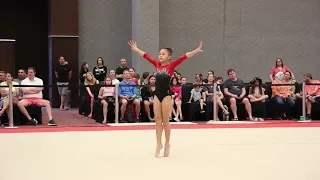 Mei Tostado 1st Place Floor Cancun Invitational 2023 Wildfire Gymnast Level 6