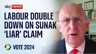 Labour double down on Sunak 'liar' claim | Election 2024