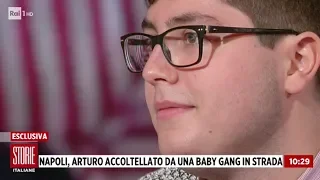 Parla Arturo, il ragazzo accoltellato da una baby gang a Napoli - Storie italiane 28/11/2018