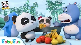 Baby Panda's BBQ Party | Polar Bear & Baby Panda | Magical Chinese Characters | BabyBus