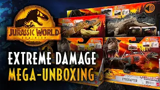 TOY UNBOXING Jurassic World Dominion — Extreme Damage Allosaurus, Pyroraptor / collectjurassic.com