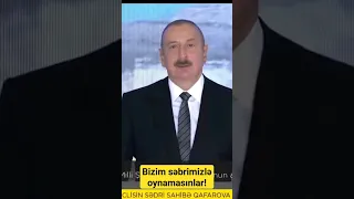 Prezident İlham Əliyev Ermənistan hakimiyyəti və onun havadarlarına sərt mesaj verdi