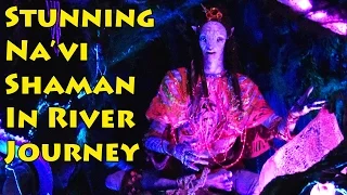 Stunning Shaman Animatronic in Na'vi River Journey Ride (multi-angle), Pandora - The World of Avatar