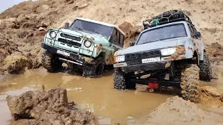 LAND CRUISER 80 старался как мог против УАЗа ... Сравнительный тест в гряземесе. OFFroad 4x4