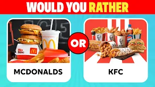 Would you Rather....? Junk Food Edition 🍔🍕