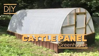 DIY CATTLE PANEL GREENHOUSE │ SIMPLE Hoop House Build