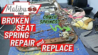 1965 Malibu SS (Ep 26) Classic Car Seat Spring Repair/Replace Part 1