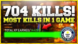 704 KILLS IN A SINGLE GAME OF WW2! (1.5MIL XP) "WORLD RECORD"