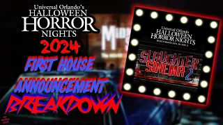 FIRST HOUSE ANNOUNCEMENT For HALLOWEEN HORROR NIGHTS 2024 BREAKDOWN