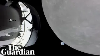 Timelapse shows Earth visible on Nasa's Orion lunar flyby