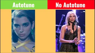 Dua Lipa: Don't start now (Autotune Vs No Autotune)