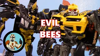 Evil Bumblebee Toys?!: Transformers Dark of the Moon Cyberfire & Beast Hunters Night Shadow Figures