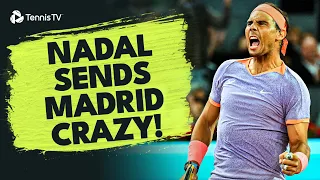 Rafael Nadal Sends Madrid CRAZY vs De Minaur!! | Madrid 2024 Highlights