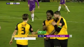 Merstham 3-1 Burgess Hill Town | Match Highlights | 27 February 2024