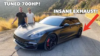 TUNED 700HP 2020 PORSCHE PANAMERA GTS SPORT TURISMO REVIEW * INSANE EXHAUST!*