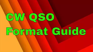 Beginner CW QSO Guide | Sample Scripts | Morse QSO Helper | Ham Radio