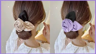 💖Diy Hair Clip / Flor de Tela para el Cabello / Fácil de hacer             #hairclip