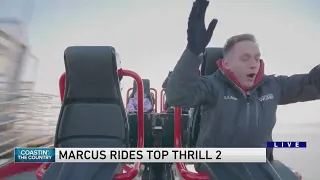 Watch Marcus Leshock ride Top Thrill 2 at Cedar Point in Coastin' the Country. Did he live to tell a