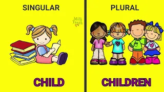 Learn Singular Plural in English Grammer for Grade 1 2 3 | Noun Number list with Pictures and Rules