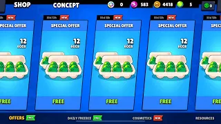 😍UPDATE GIFTS IS COMING!!!🥚🎁🎁🎁|Brawl Stars Rewards🍀|Concept