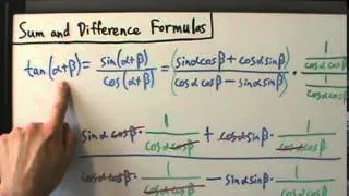 Trigonometry - Sum and Difference Formulas for Tangent