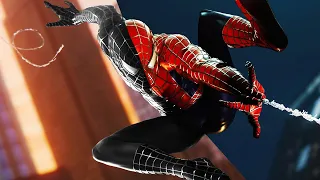 Spider-Man PS4 Black Raimi Suit Transformations