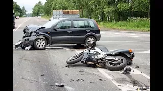 ДТП мотоцикл в Екатеринбурге НА ВСЕЙ СКОРОСТИ ПРОТАРАНИЛ АВТОМОБИЛЬ