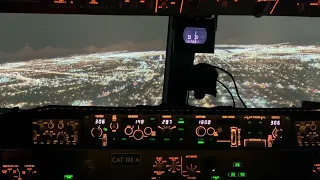 Smooth Landing in a Full Sized 737 Cockpit Sim | MSFS 2020 Windy Arrival into San Jose, California