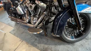 Installing New Black Wire Wheels On the 2013 Softail!!!