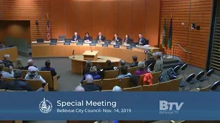 Bellevue City Council Special Meeting - Nov. 14, 2019