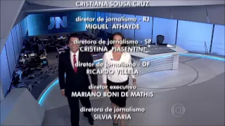 HD | Encerramento do Jornal Nacional com Evaristo Costa e Carla Vilhena do dia 23/05/15 | tvglobo