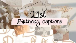 Birthday captions for instagram|21st birthday captions|aesthetic video| pixel dreams