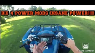 Grizzly 700 se 19 with big 4 power mods review