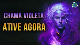 Ativação da Chama Violeta - Mestre Saint Germain 🎧 963Hz -Grande Sol Central