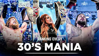 Ranking EVERY WrestleMania In the 30’s! (30-39)