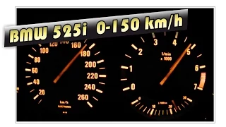 BMW 525i 24v (E34) // 0-100, 0-150km/h (automatic)