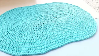 How to crochet a LARGE oval rug| EASY| Free Pattern| Part 1