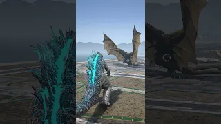 GTA 5 Atomic Godzilla vs King Ghidorah (GTA 5 Mod)