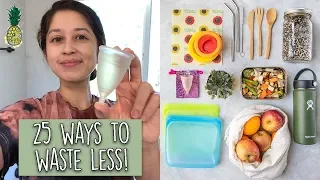 25 Easy Ways To Reduce Waste & Save Money | Tips For Beginners!