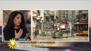 Lama såg döda utanför Åhlens: "Så som dom låg, det var fruktansvärt " - Nyhetsmorgon (TV4)
