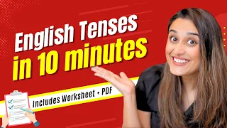 English Tenses Explained in HINDI - With PDF and a Worksheet